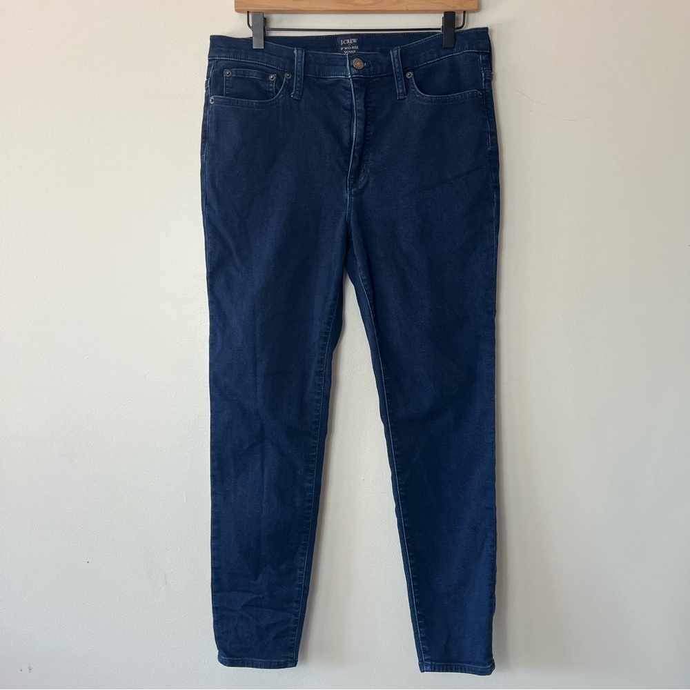 J. Crew‎ Mid-Rise Skinny Dark Wash Jeans 30